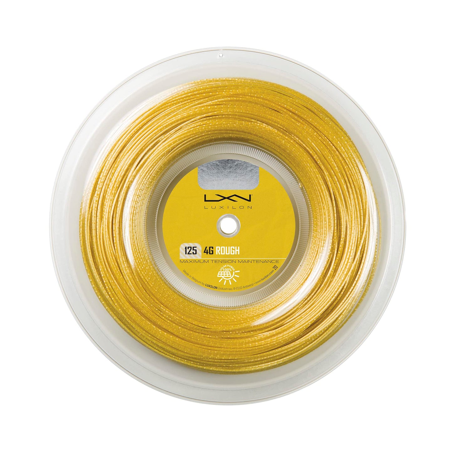 Luxilon 4G Rough 125 Tennis String - 200m Reel, Gold