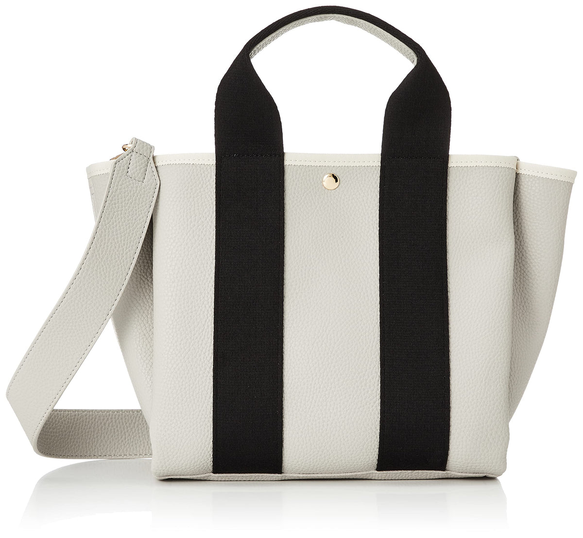 Kashkas 01-00-72970 Women's 2-Way Tape Tote Bag with Thick Shoulder Bag, GRY