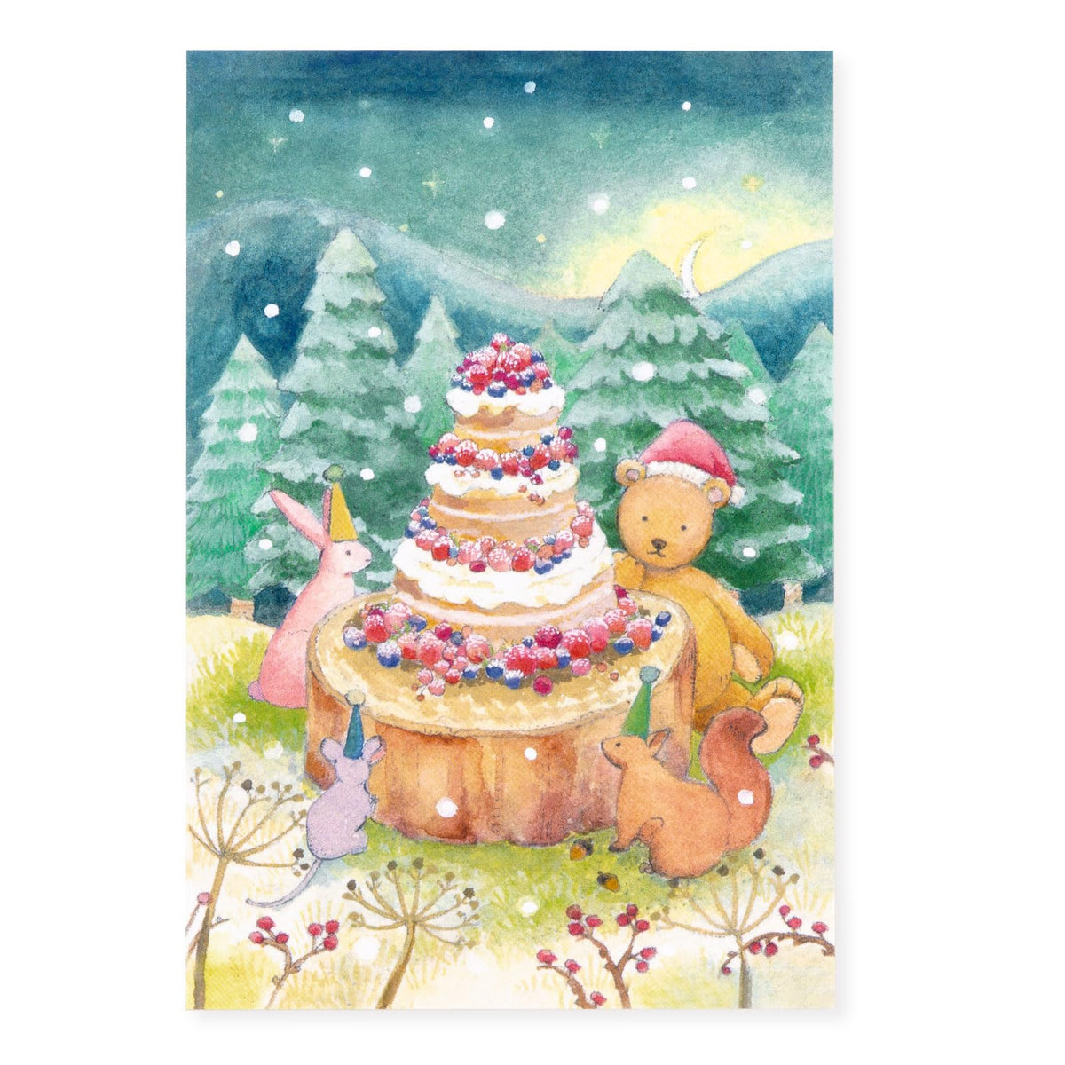 Iroha Publishing WORLD1 ART CREATORS Christmas Card W3.9 x H 5.8 inches (100 mm) x H 5.8 inches (148 mm) WAPC-16