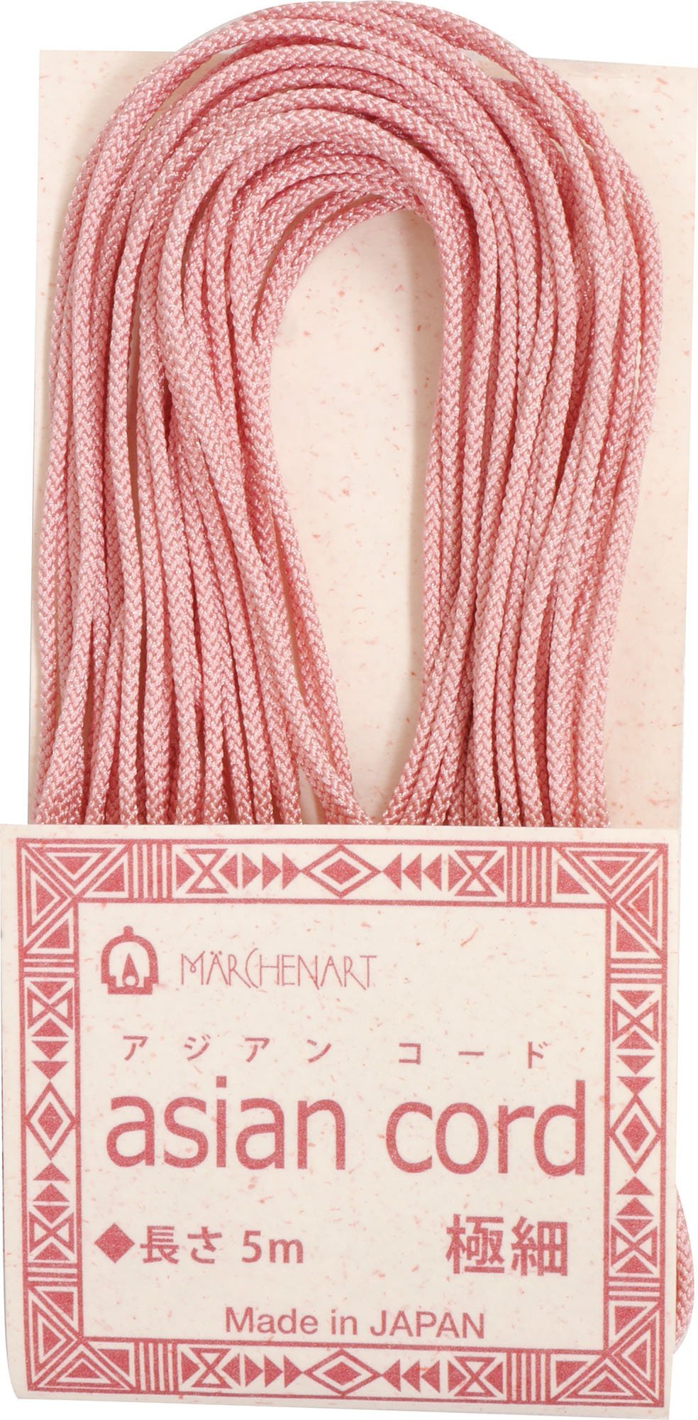 Merchen Art Col.737 Asian Cord, Extra Fine, Pale Peach Color, 16.4 ft (5 m)