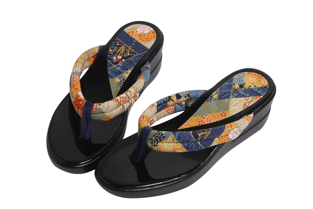 HASEGAWA Women's Japanese Style Sandals Made in Japan Blue M