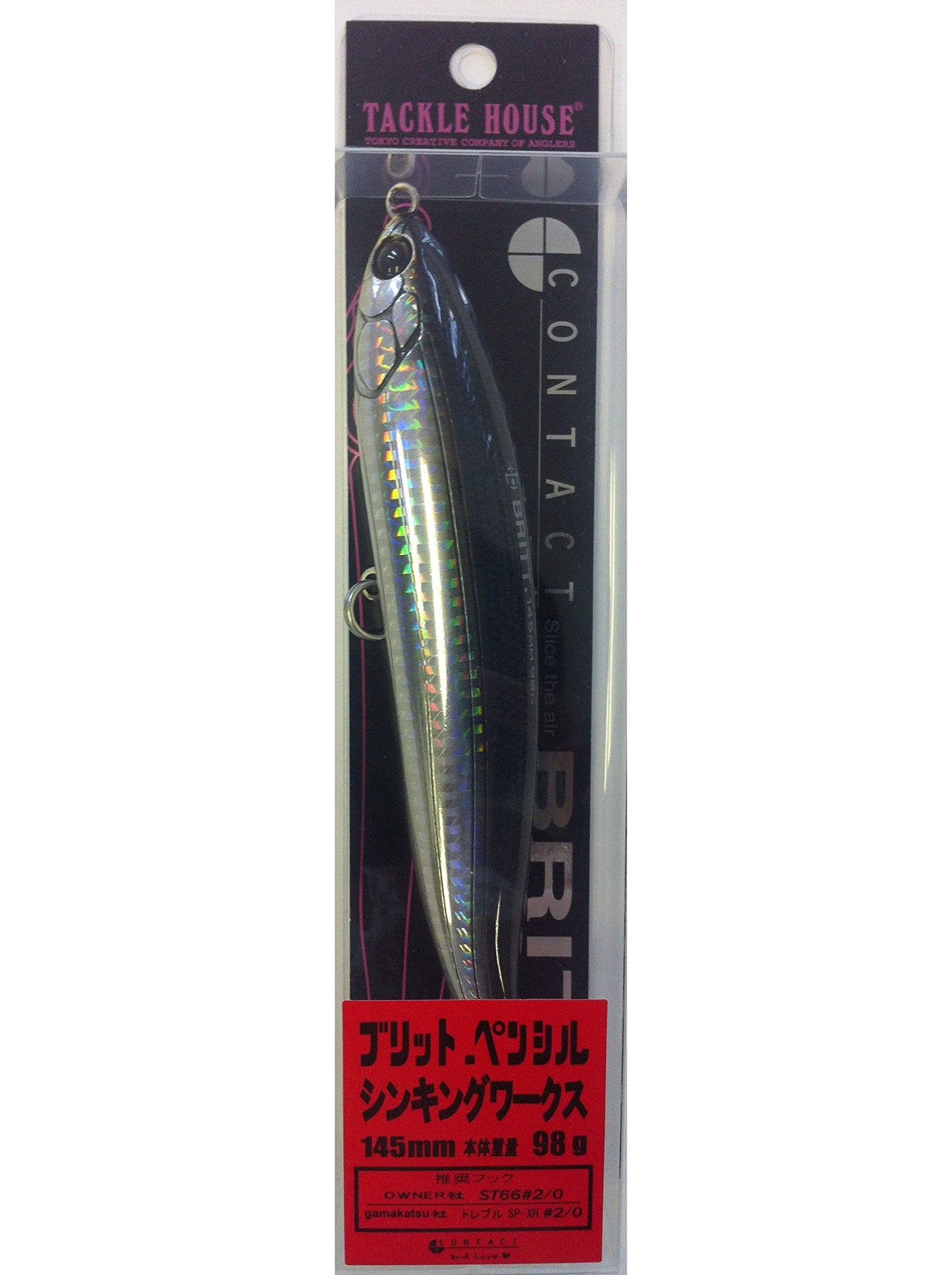 TackleHouse CBP145SW Pencil Bait Contact Blit Sinking Works 5.7 inches (145 mm), 3.8 oz (98 g), Sanma #11 Lure