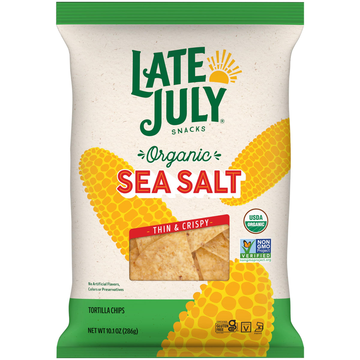 Late July Sea Salt Organic Tortilla Chips, 10.1 Oz Bag