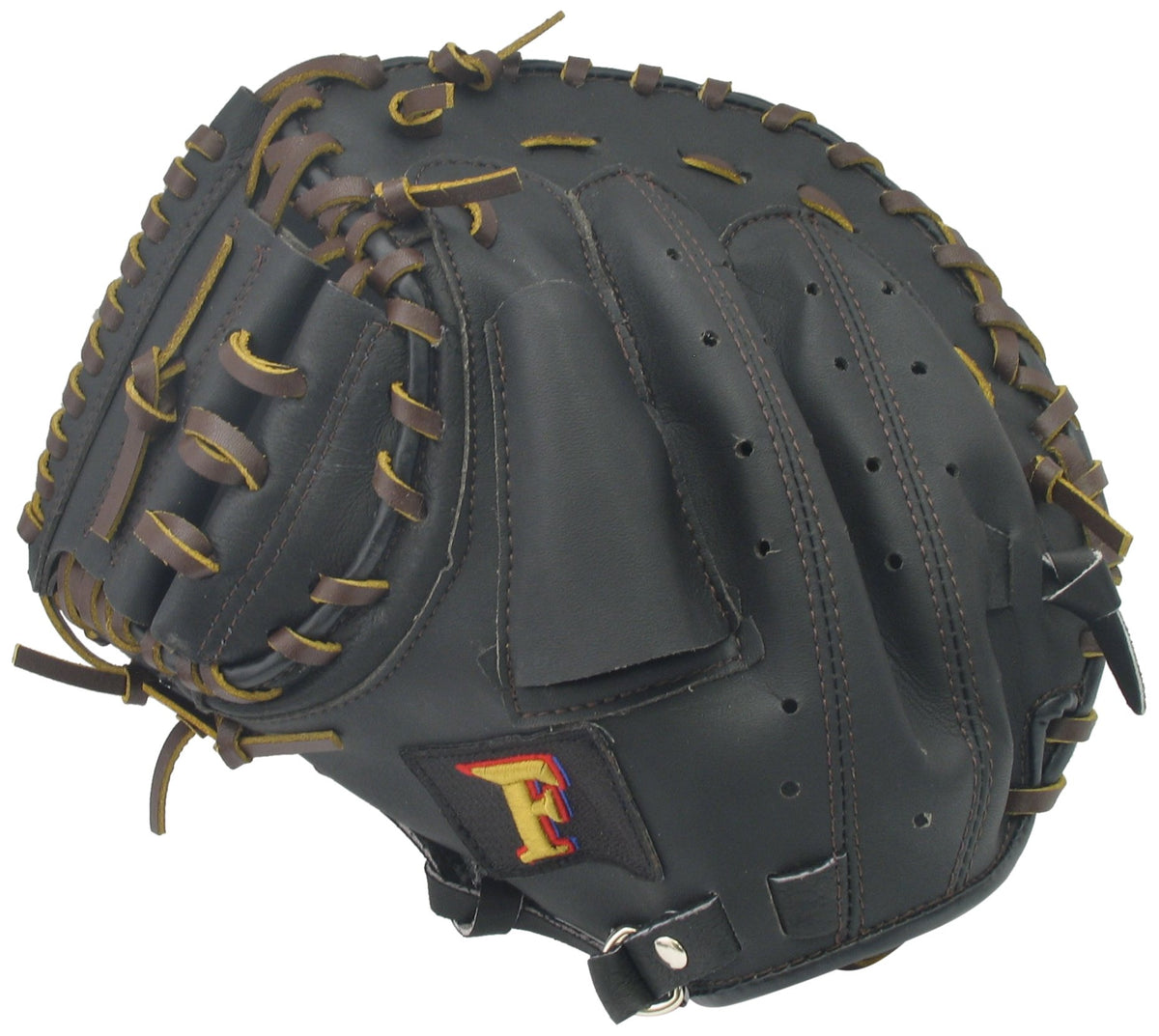 Falcon CM-4045 Boy's Soft Catcher's Mitt RH (Left Throw), Black, M