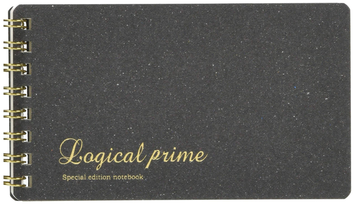 Nakabayashi 65820 Logical Prime Notebook, W Ring Notebook, Slim A7, Square Ruled, 0.2 inch (6 mm)