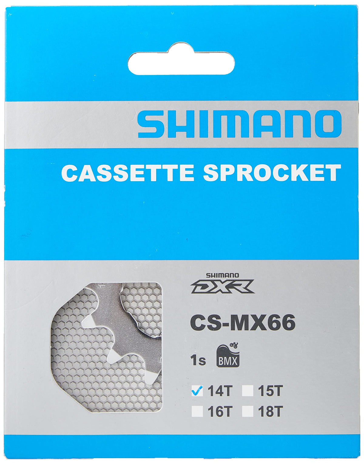 SHIMANO DXR DX Sprocket Cassette - Silver, 16 Teeth