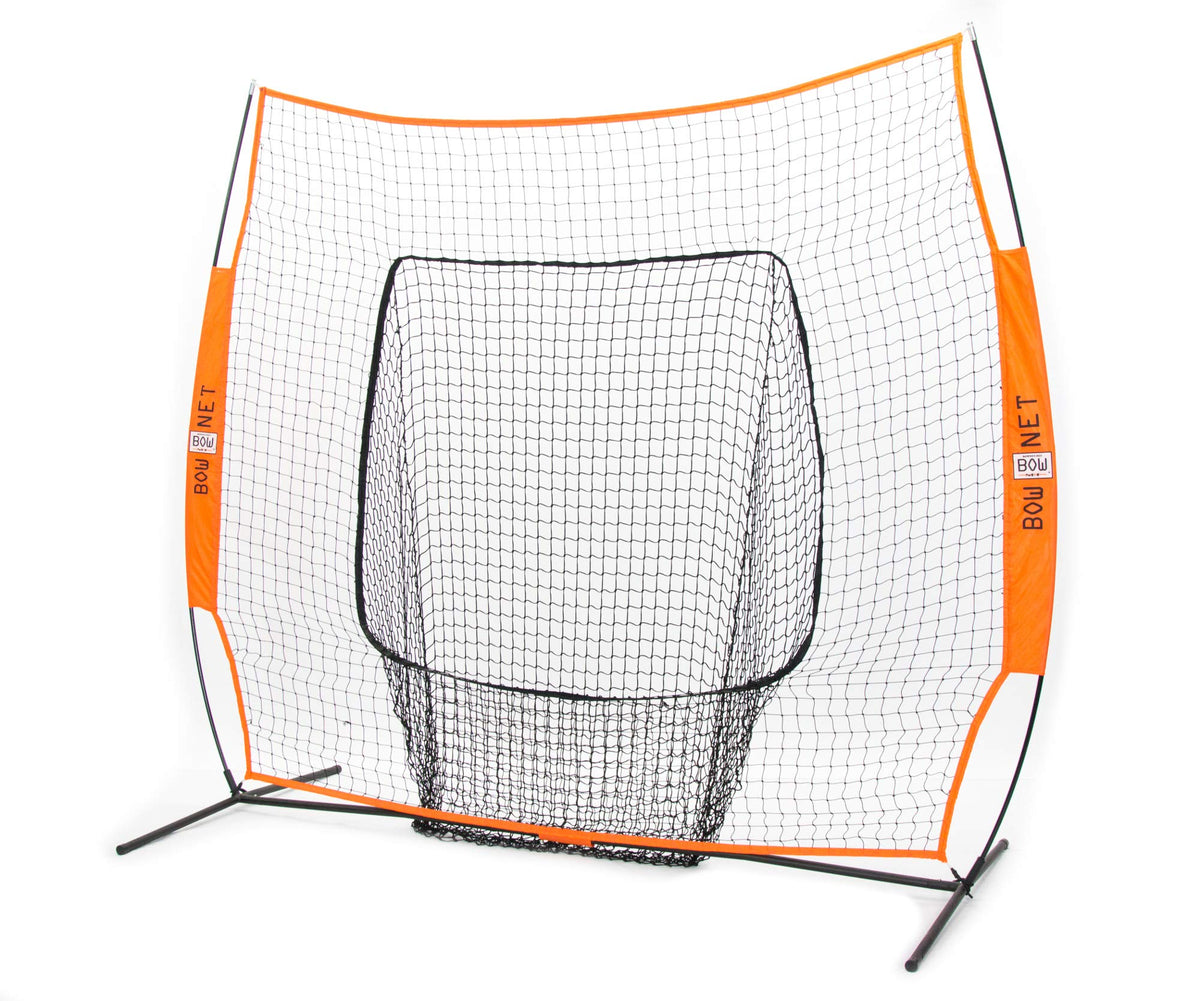 BowBMX NET-R Baseball/Softball Practice Net, Replacement Net, Big Mouth Colors, for Big Mouth/BMX, Orange
