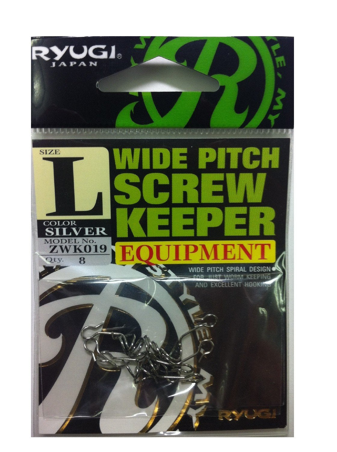 RYUGI Hooks Wide Pitch Screw Keeper 8pk