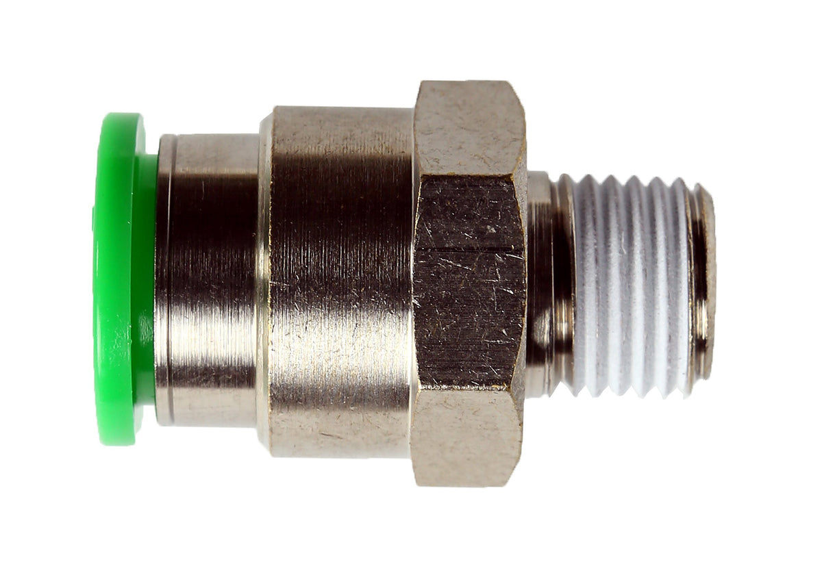 Niigata Seiki BeHAUS PC12-02 One-touch Fitting for Tubes, Straight Tube Outer Diameter: 0.5 inches (12 mm), Made in Japan