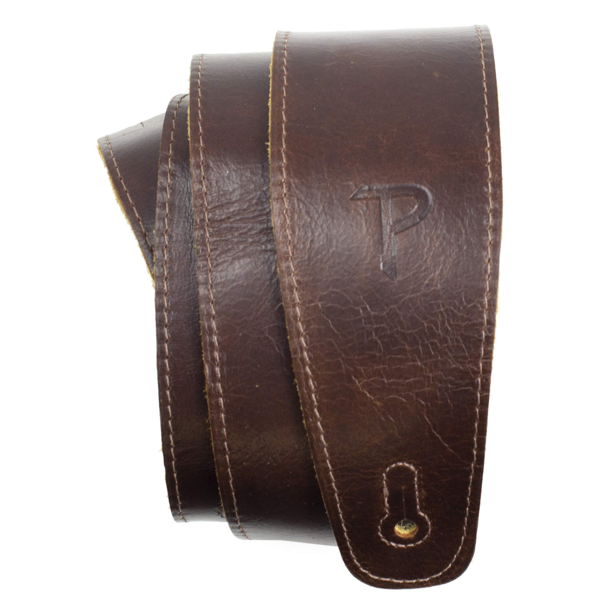 Perri's Leathers Ltd. - The Africa Collection - Adjustable Strap From 41″ to 56″ for Electric, Acoustic, Bass Guitar - The Africa Collection - Chocolate (AFR25-6875)