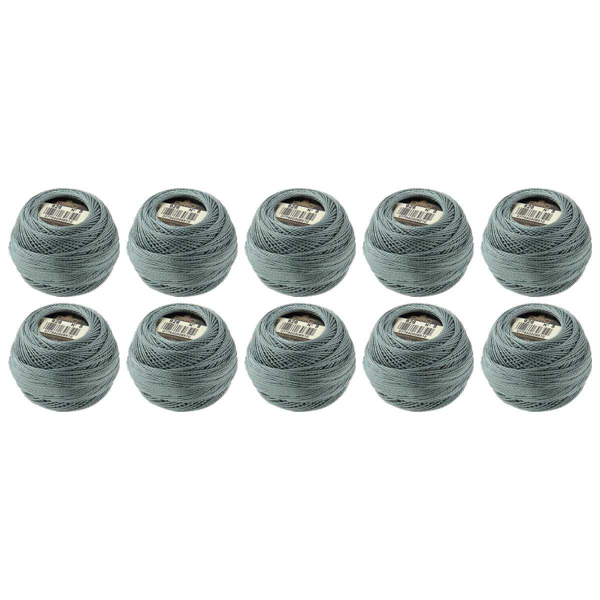 DMC Pearl Cotton Balls, Size 8, Medium Gray Green