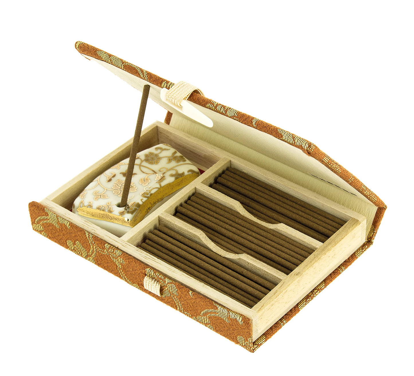 Kyara Momoyama -Exceptional alosewood- short stick incense 549, Nippon Kodo with incense holder JAPAN