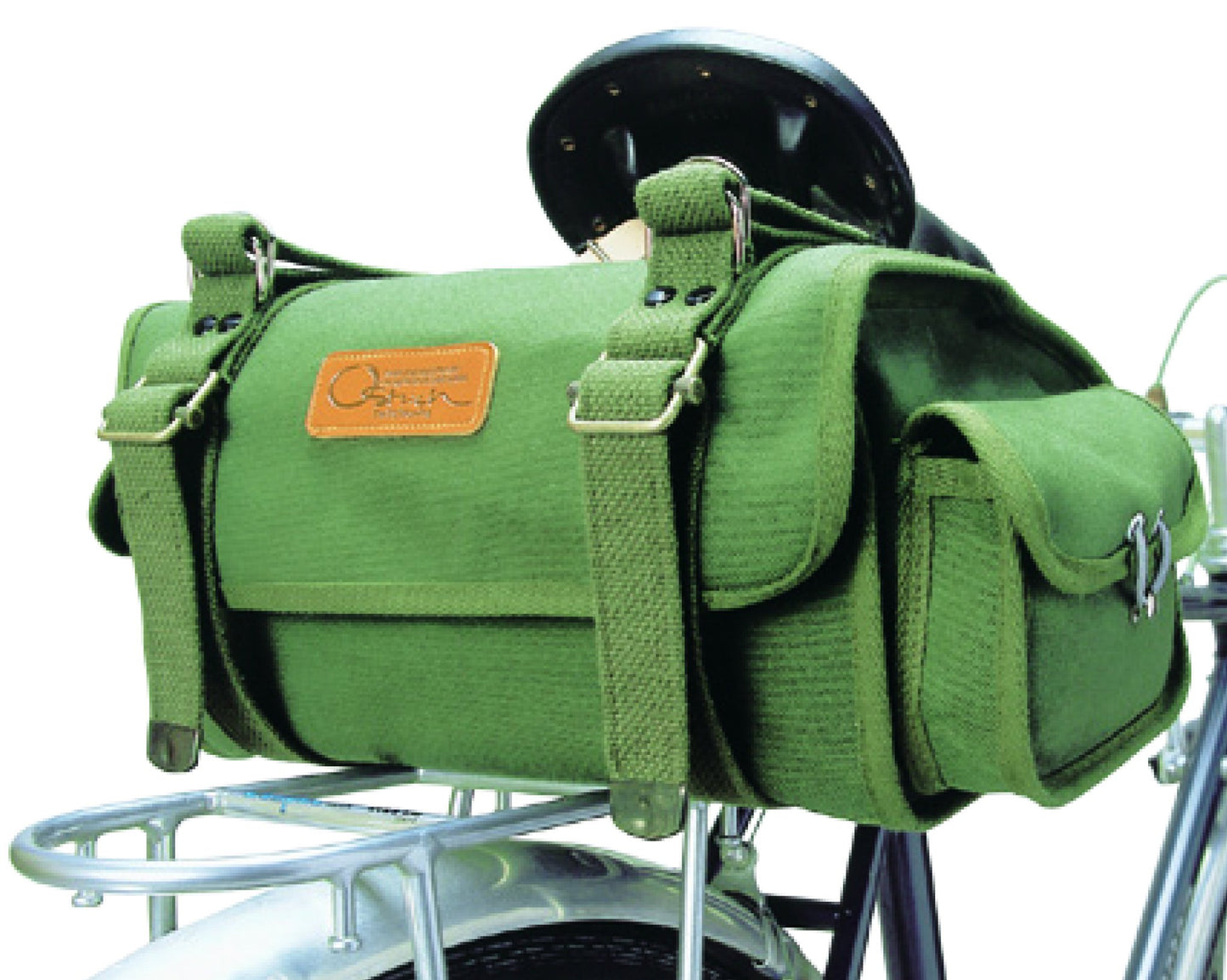 Ostrich (Ostrich) Small – 2 Saddle Bag Green