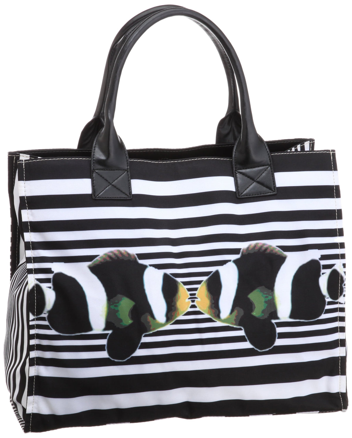 Chez lulu(シェルル) Tote Bag, Fish Black