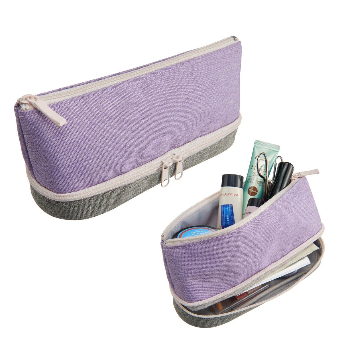 レイメイ藤井 Raymay Fujii FY366V Pencil Case, Pencil Case, 2 Layers, Violet