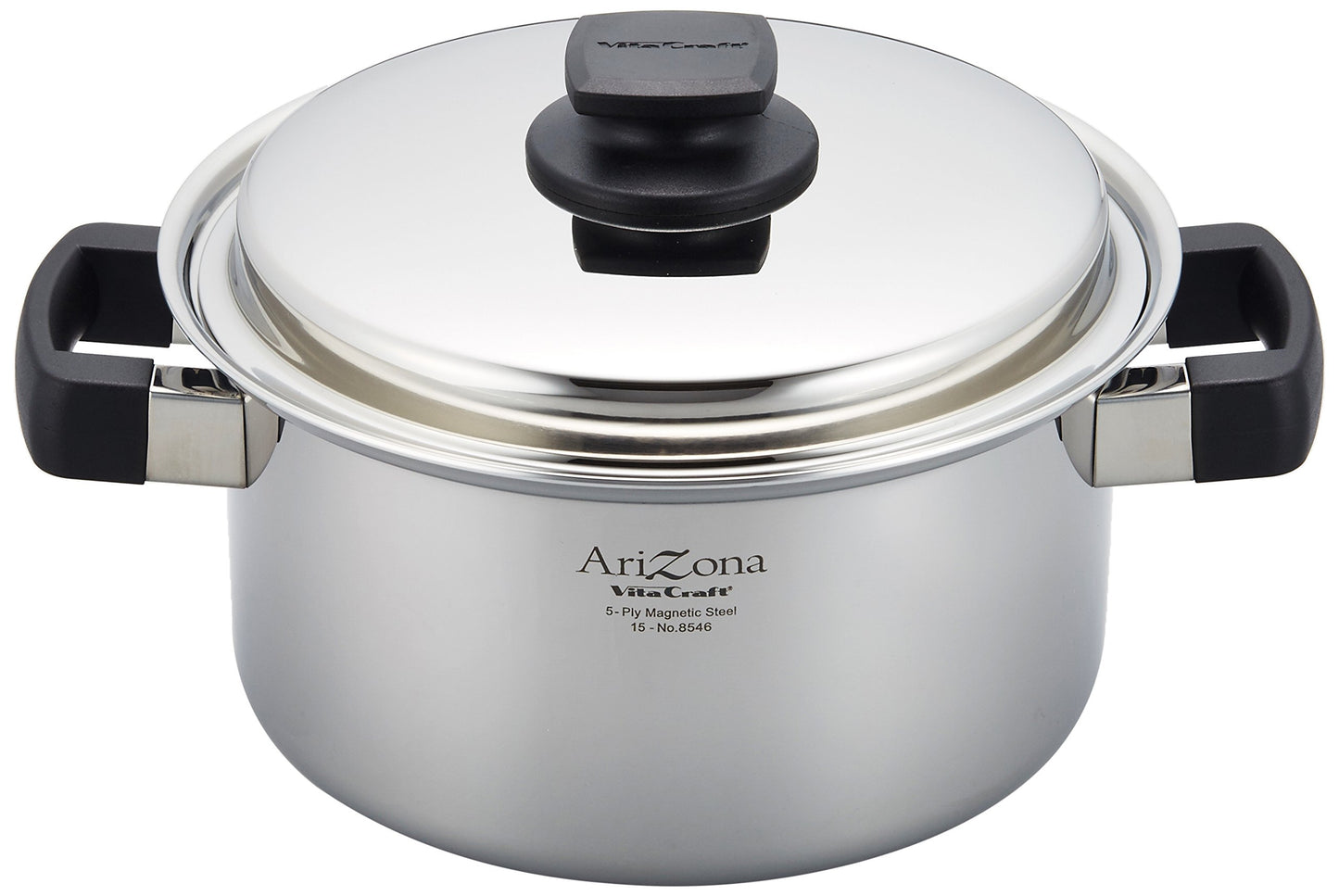 Vita Craft 8546 Two-Handled Pot, Arizona, 8.3 inches (21 cm), Recipe Included, Silver