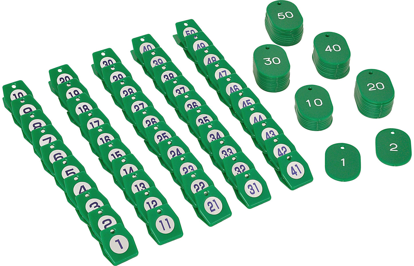 Shimbi ZKL0904 Cloak Sign No. 01, Green, 1-50, Urea Resin, Japan (Set of 50)