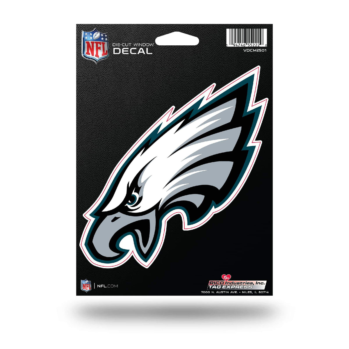 Rico Industries NFL Football Philadelphia Eagles Medium Die Cut Decal