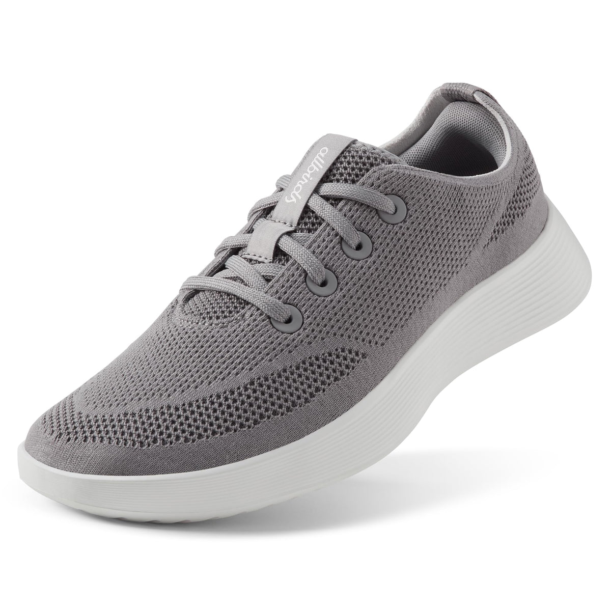 Allbirds Men's Tree Runner Go Everyday Sneakers - Medium Grey (Blizzard Sole) - 8 Medium