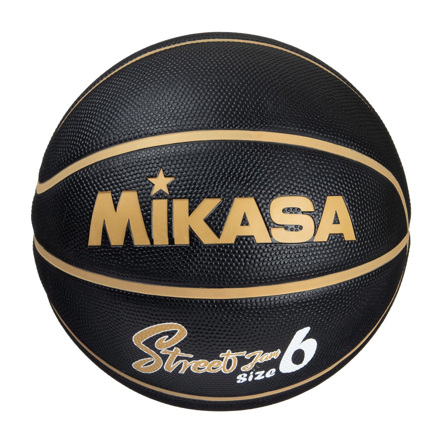 MIKASA BB602B-BKGL-EC Basketball No. 6 Rubber Black/Gold Recommended Internal Pressure 0.22 - 0.32 kgf/cm²