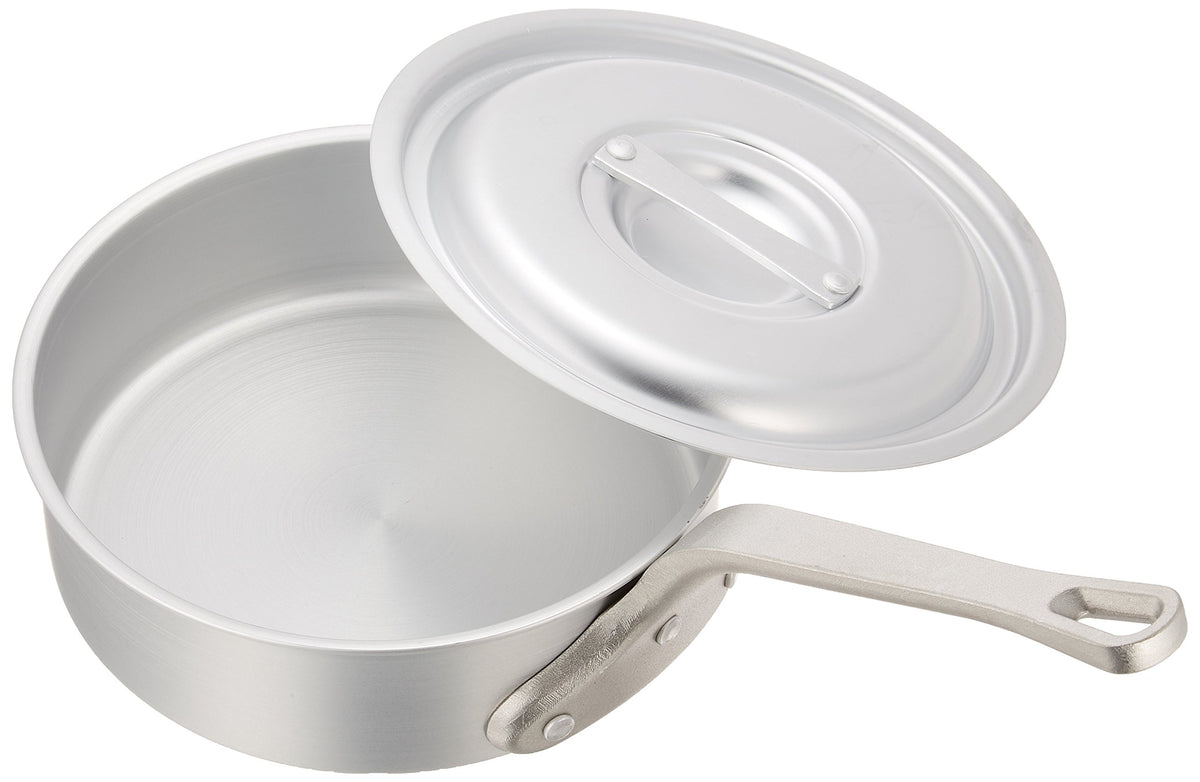 One hand shallow pan aluminum ( anodized ) ( with scale ) TKG 21cm