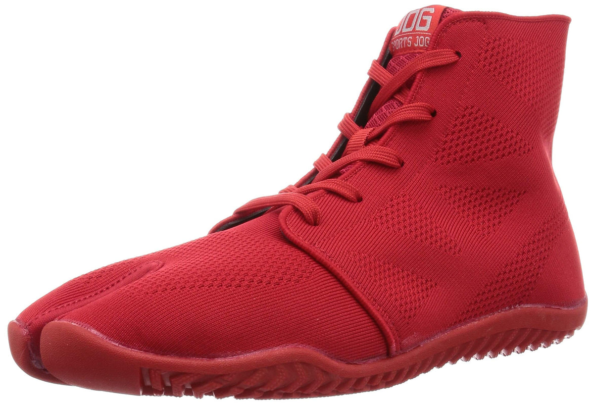 Marugo Tabi Action Shoes Split Toe Breathable Sneakers Sports Jog II Red
