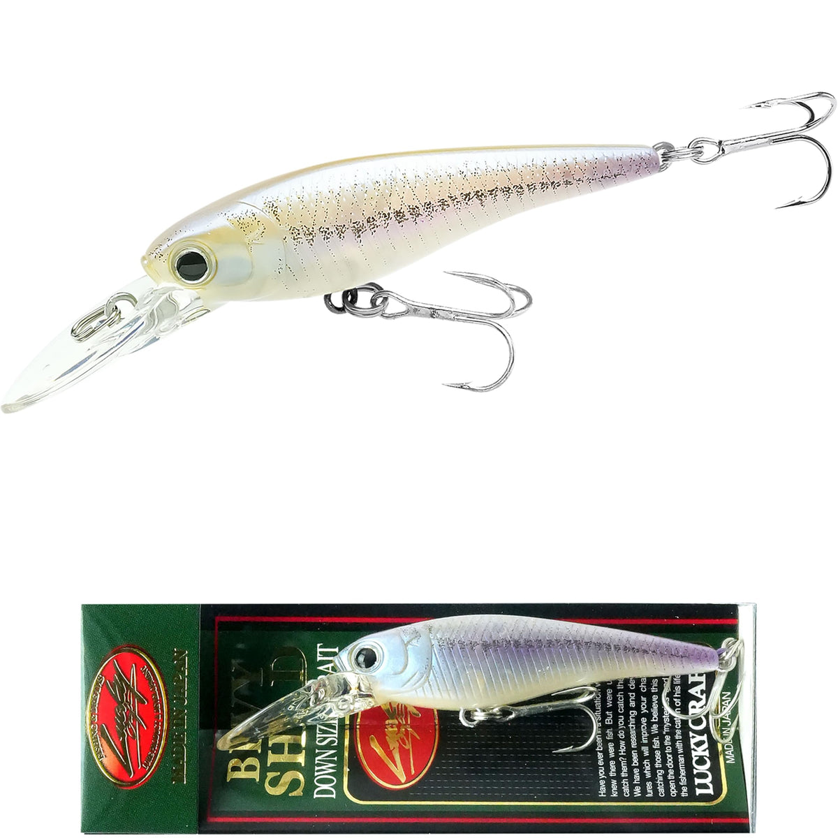 LUCKY CRAFT Bevy Shad 60SP, 2329 Real Sanketsu Wakasagi, JDM, Freshwater Lake Bass Fishing Bait, Freshwater Fishing Gear, Tournament Winning, Champion Bait, Accessories, Tackle