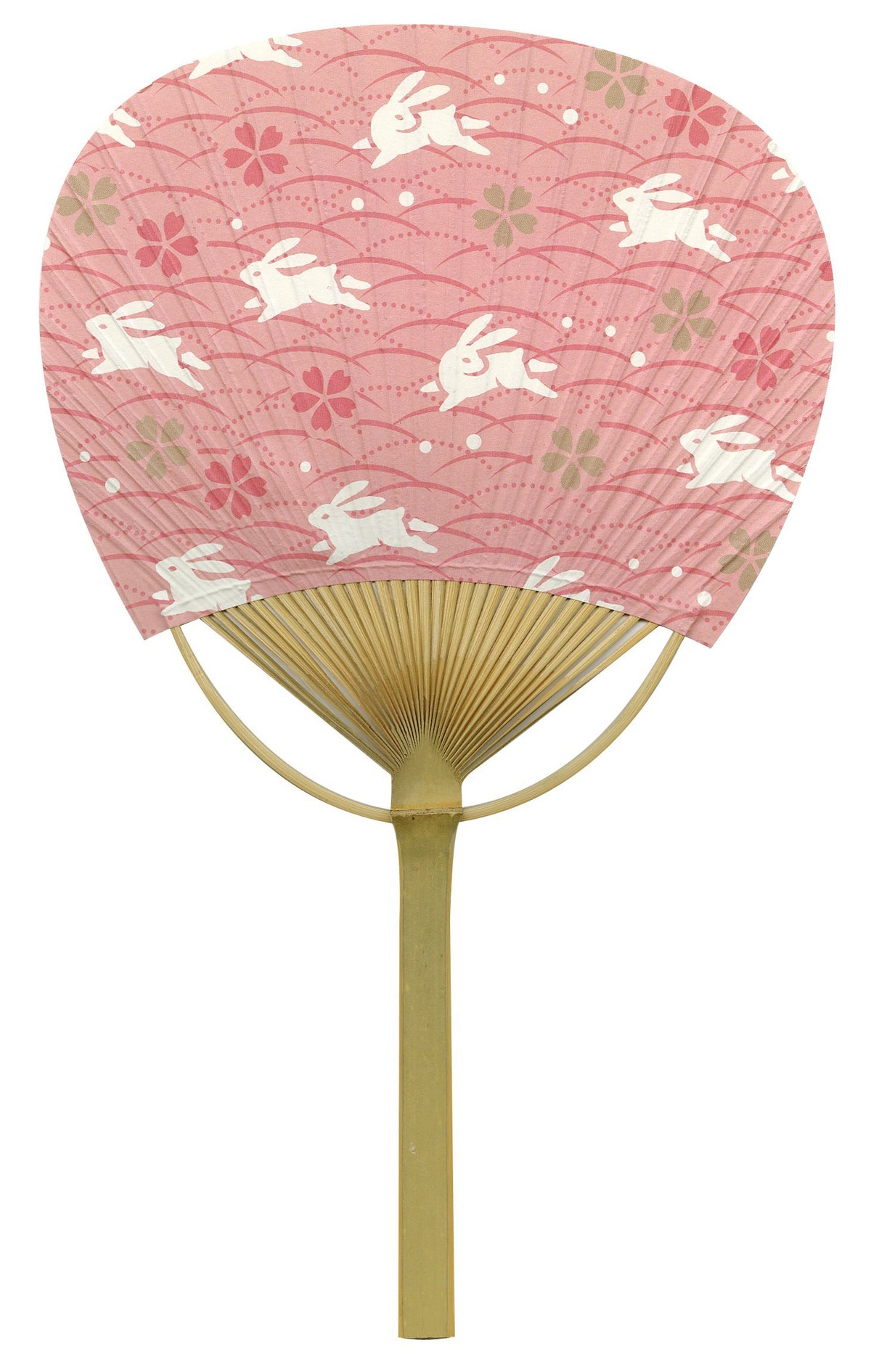 Shikoku Group Fan Cherry Blossom Rabbit Wooden