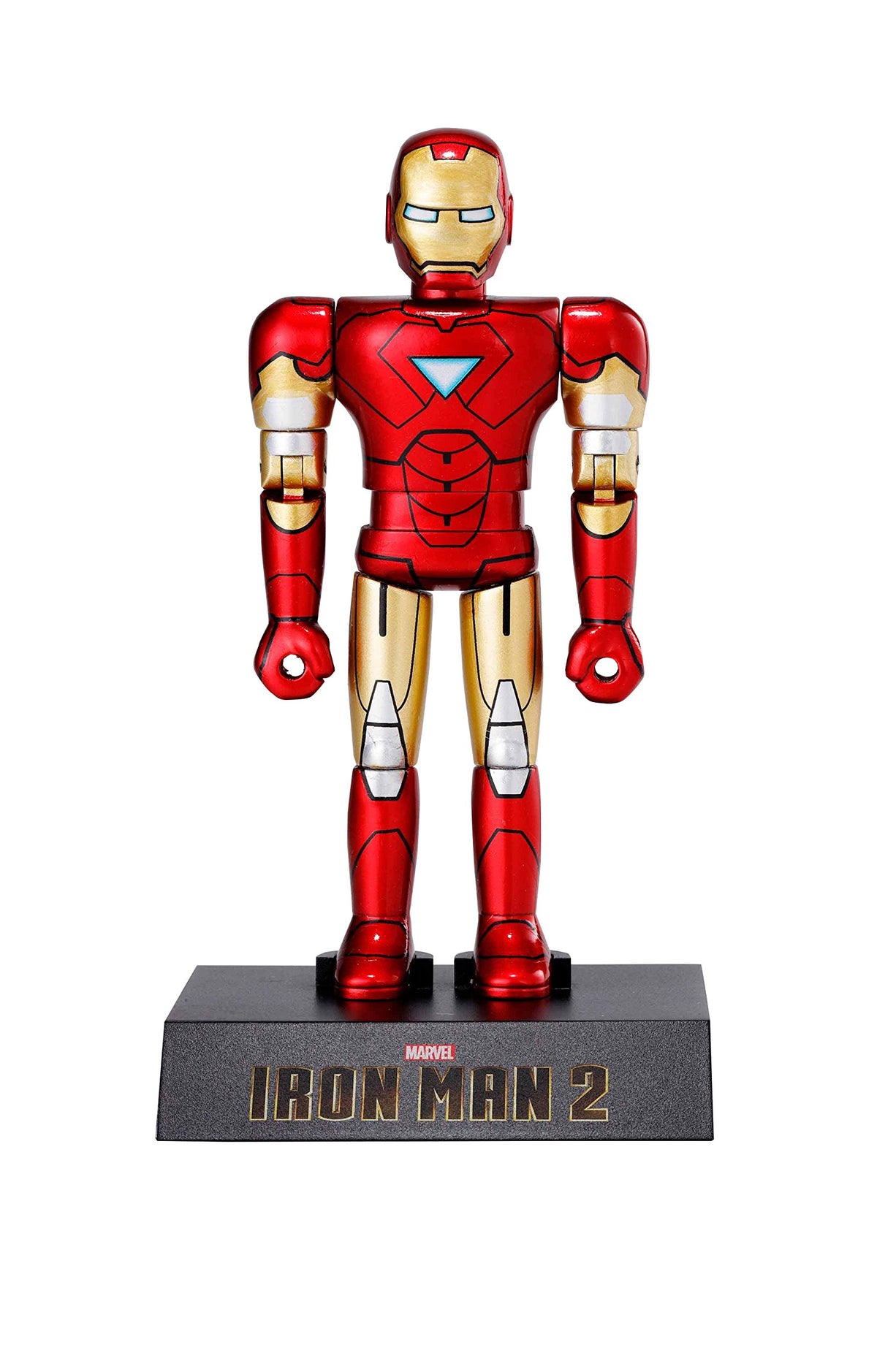 BANDAI SPIRITS(バンダイ スピリッツ) Chogokin Heroes Iron Man 2 Iron Man Mark 6, Approx. 3.9 inches (100 mm), ABS Painted Action Figure