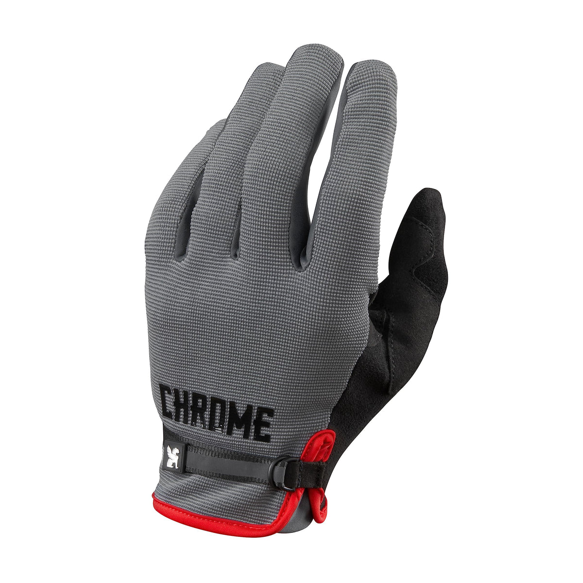Chrome Industries Cycling Gloves 2.0, Grey/Black, Large