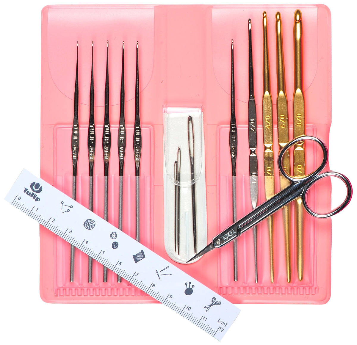 Tulip TCK-003 Classic 3 Crochet & Lace Needles Set of 15