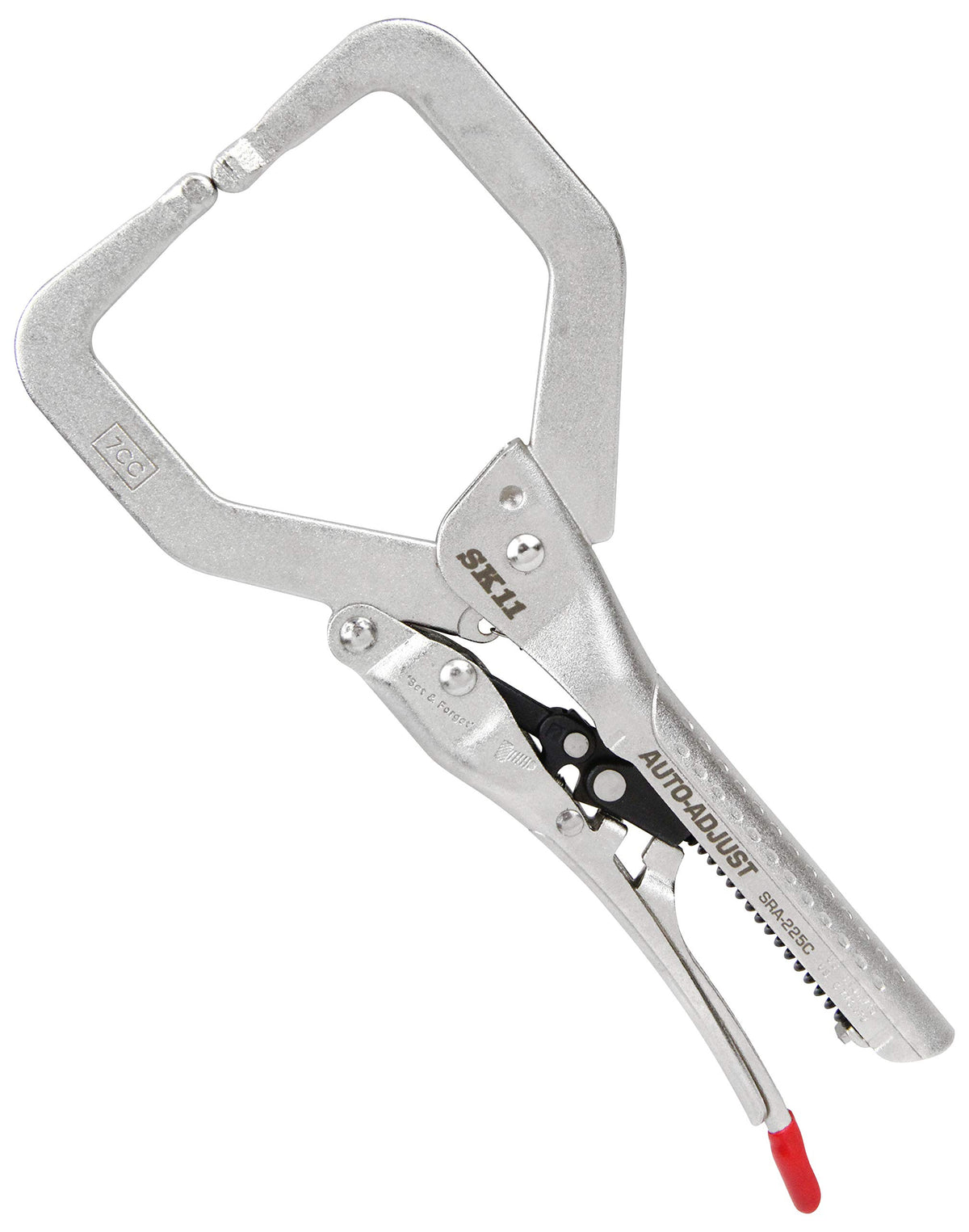SK11 (esuke- 11) Auto Adjust C Type Locking Pliers Max Mouth Open 62 mm Send A Man Depth and/SRA – 225 °C 228 mm