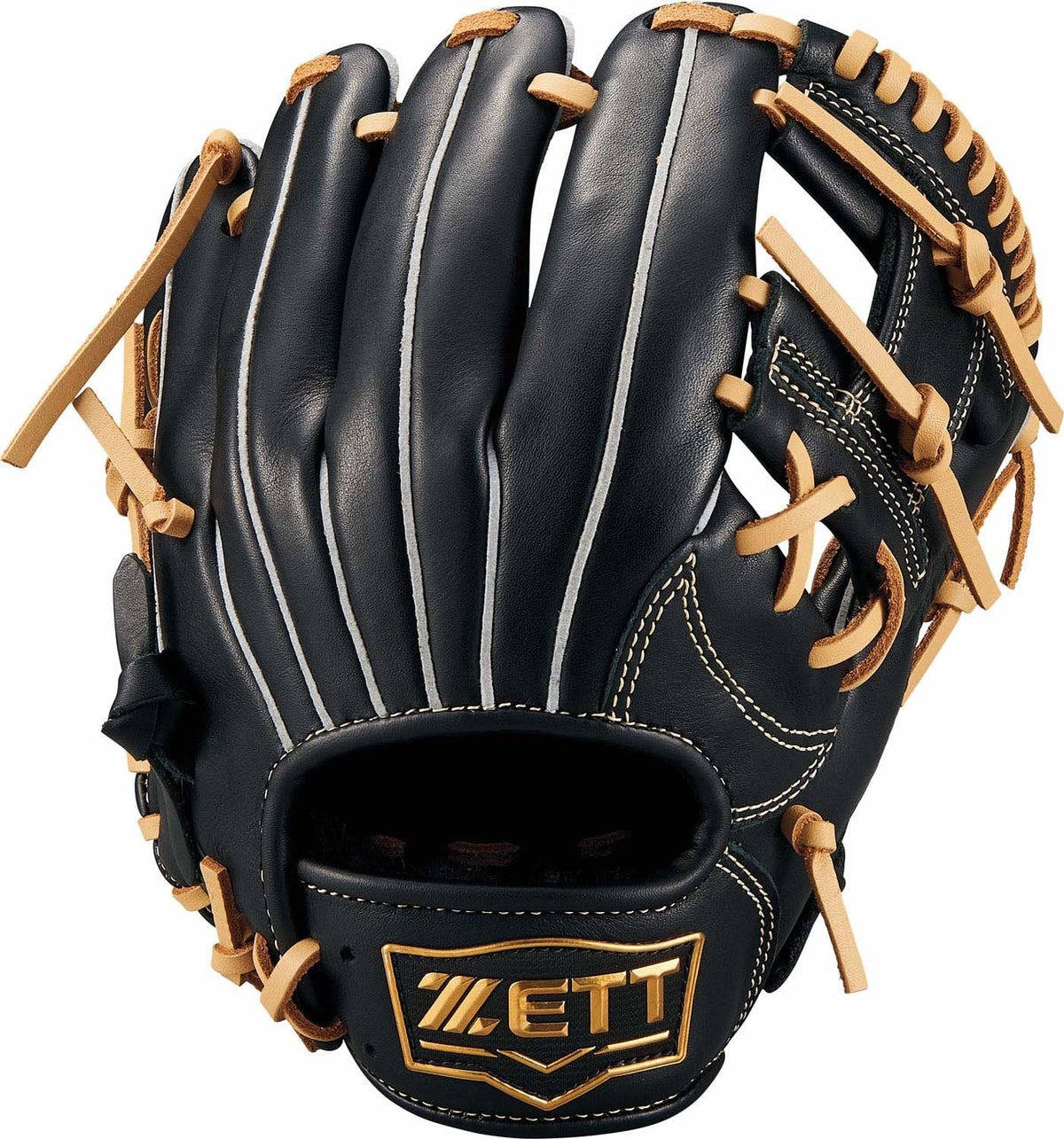 ZETT BJGB74410 Boys Baseball Soft Glove Soft Steer Series All-Round Left Throw Black x Pastel Brown (1932)
