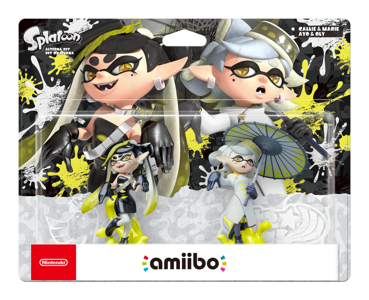 Nintendo Splatoon Amiibo Set, Callie and Marie Figures, 2 Pack