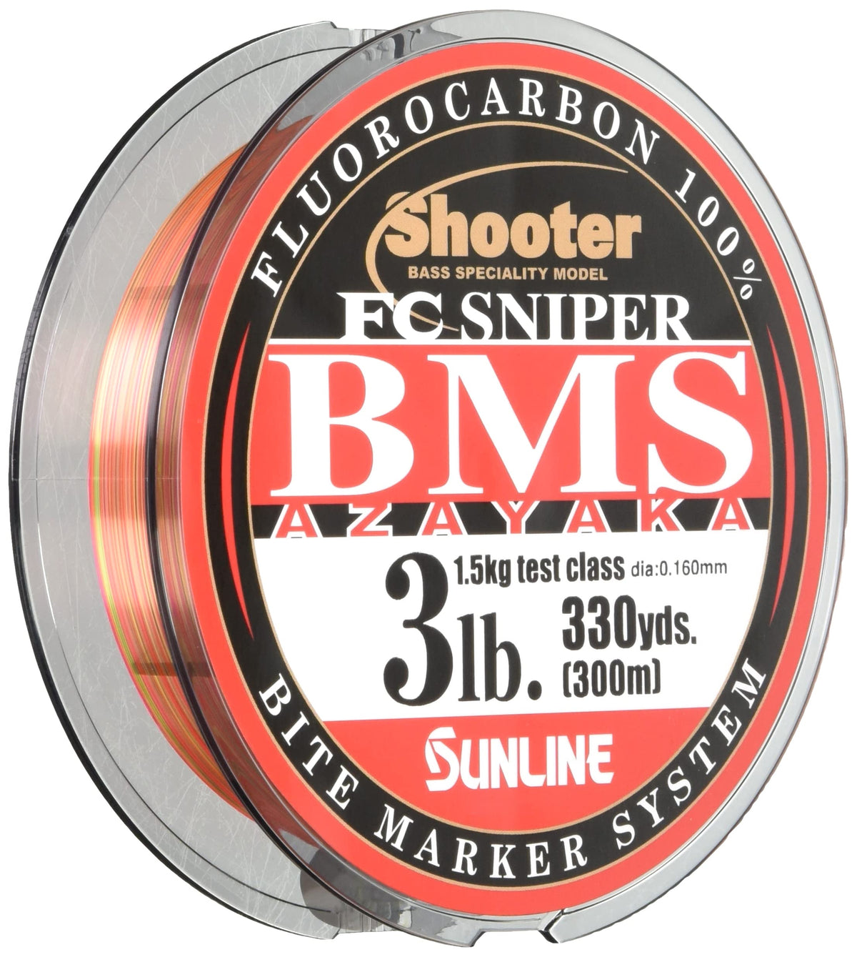 SUNLINE Fluorocarbon Line Shooter FC Sniper BMS AZAYAKA 328.1 yd (300 m), 3 lbs, 5 Colors