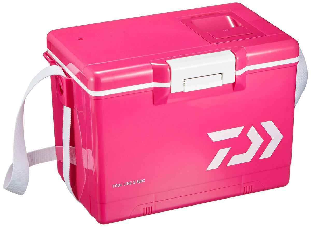 Daiwa S600X Coolline Cooler Box, Magenta, Fishing, Small, 1.3 gal (6 L), Styrofoam