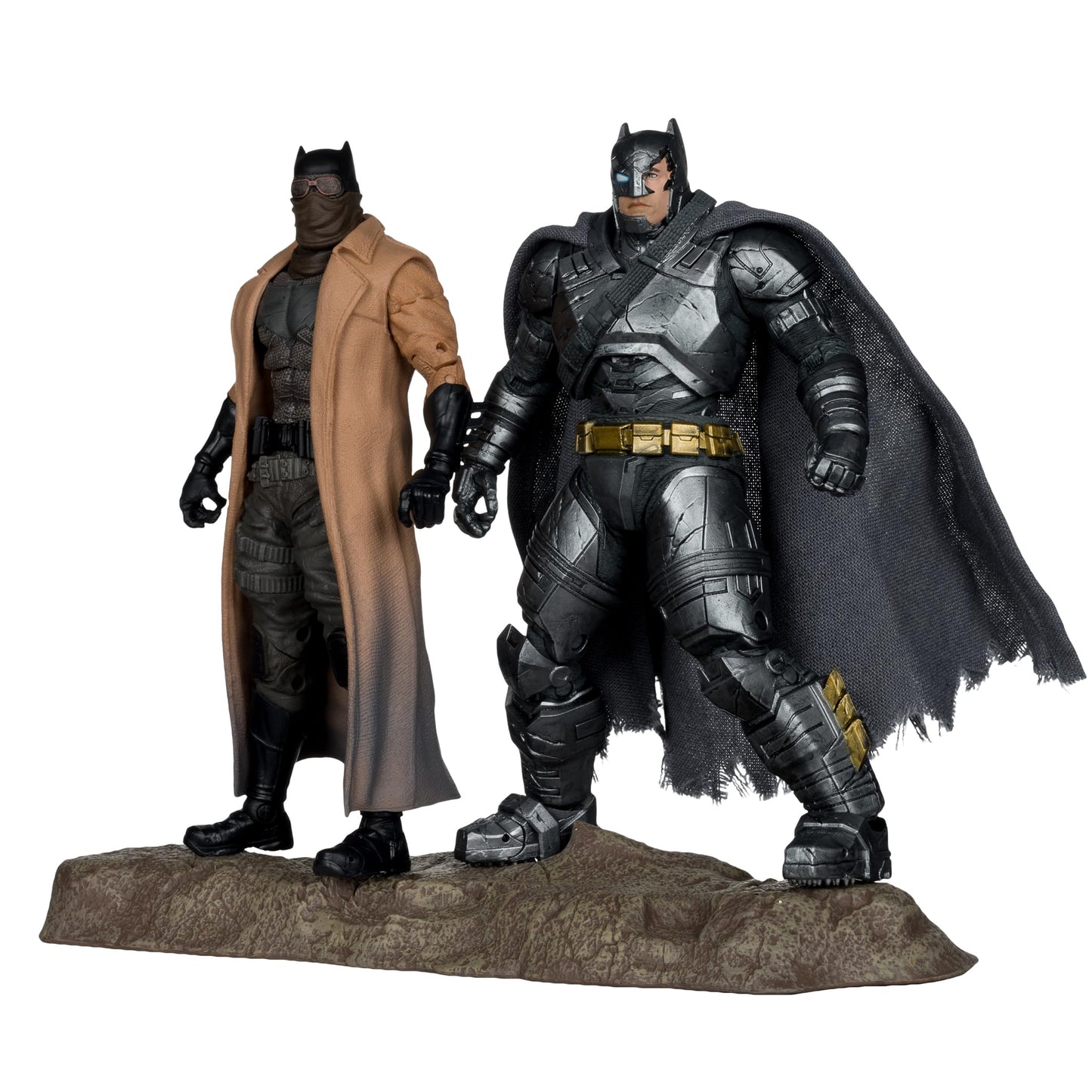 McFarlane DC Multiverse Batman (Knightmare) & Batman (Armor Suit) (Batman v Superman) 7in Figure Collector Edition 2pk #2 Gold Label