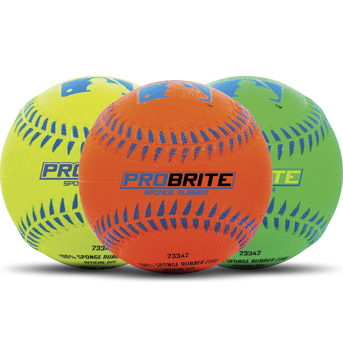 Franklin Sports Pro Brite Rubber Teeball - 3 Pack