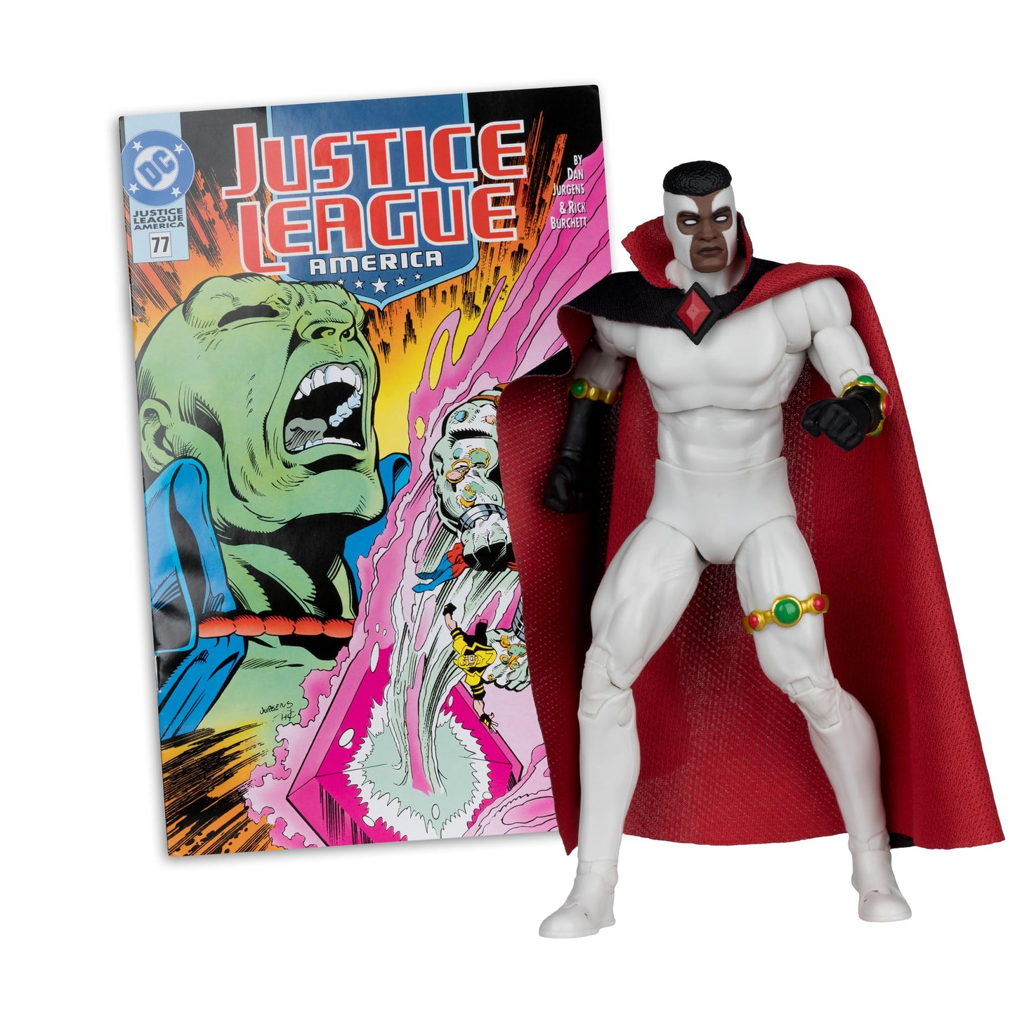 McFarlane Toys DC Direct Page Punchers Justice League 7 Inch Action Figure Exclusive - Bloodwynd #74 Red Platinum
