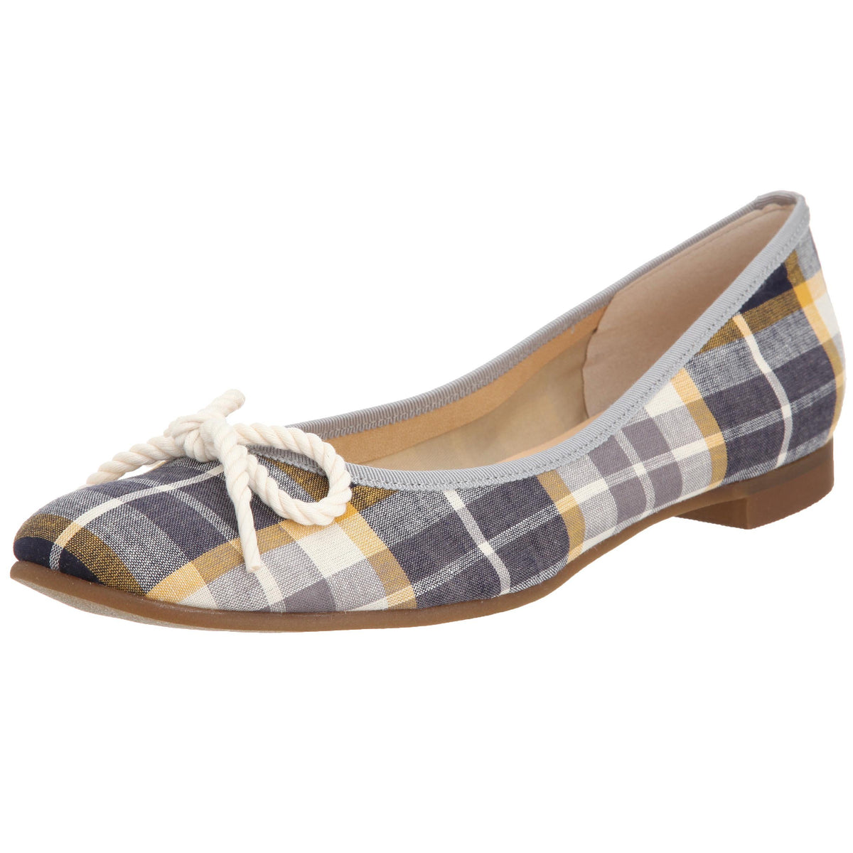 Minx 53-2093 Check Ballet Shoes, GYCK, 24.5 cm 2E