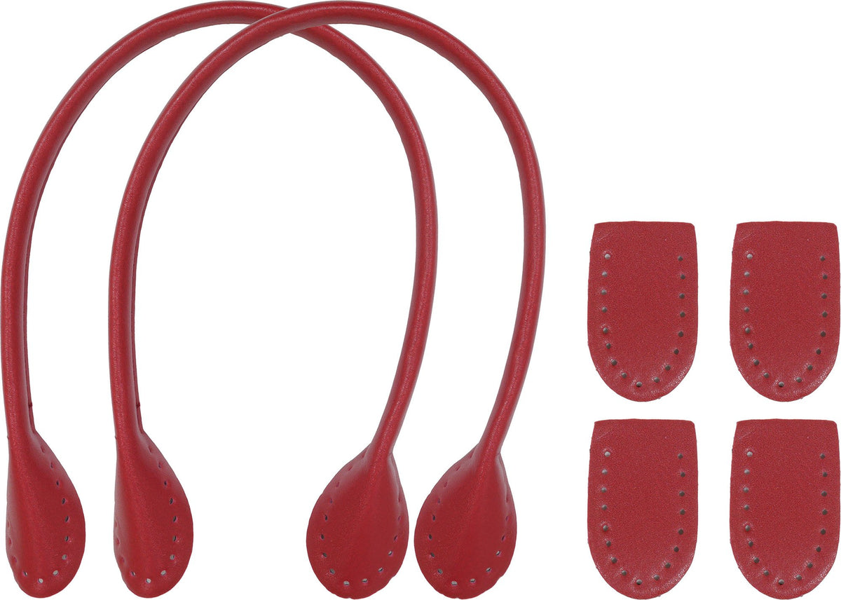 Naska leather handle Handy type synthetic leather 40 cm Col. 45 Red NS – 40