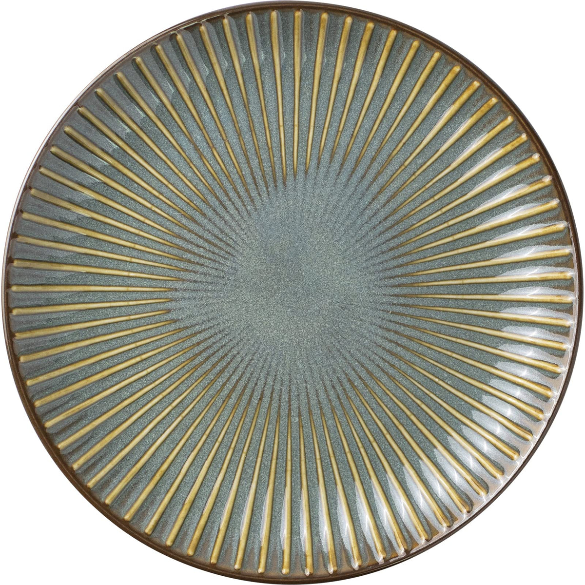 Minorutouki mino ware "SENDAN" Dinner Plate Gray, φ8.15×H0.98in 11.43oz Made in Japan