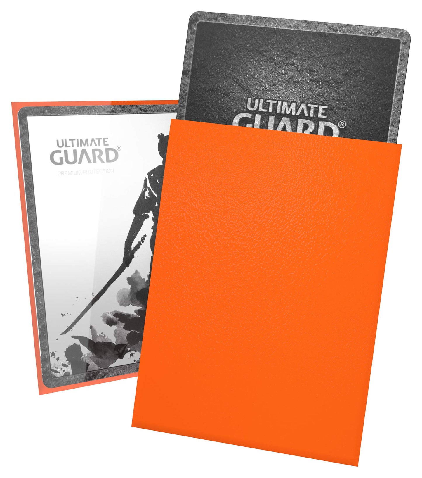 Ultimate Guard Katana Card Sleeves: 100 Standard Size TCG Sleeves, 66 x 91mm, Orange Back, Tournament Quality, No PVC & Acid-Free, High Clarity
