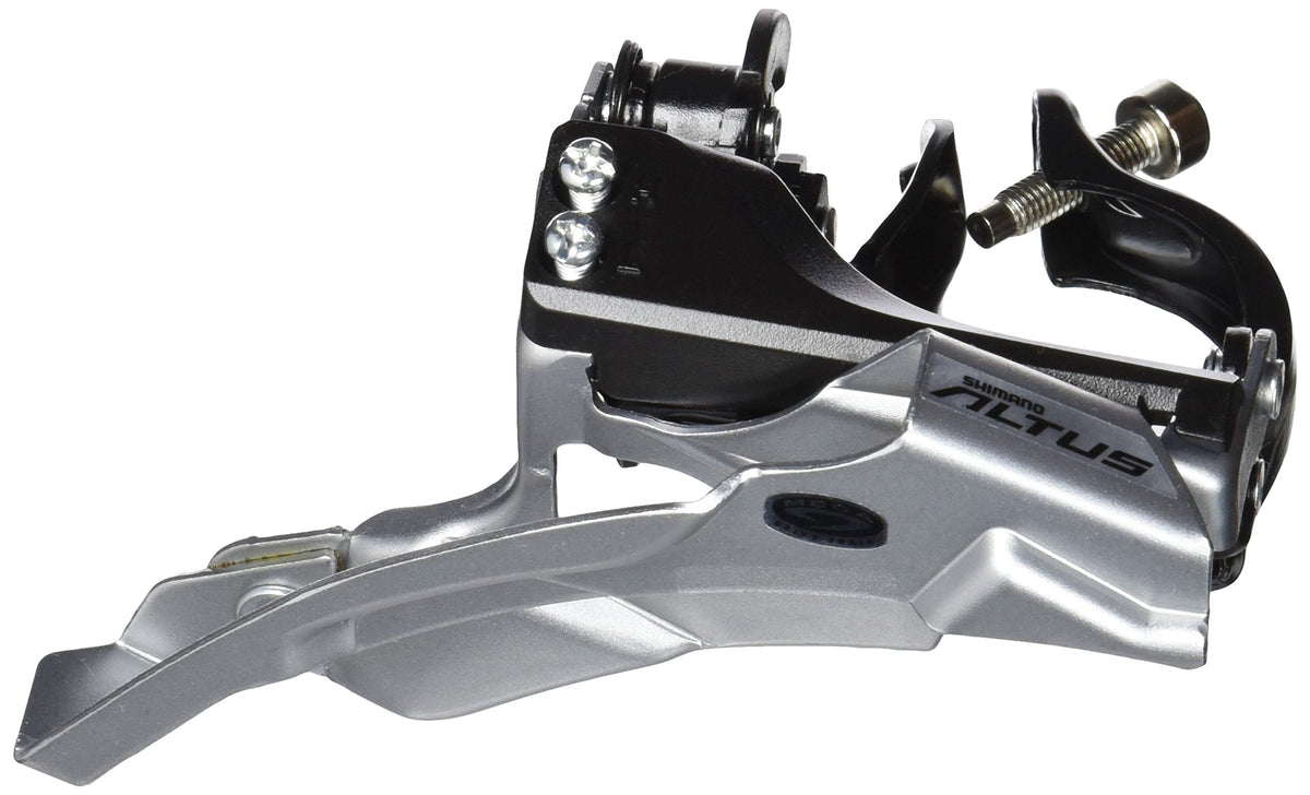 SHIMANO Altus FD-M371X3 Conventional Swing Front Derailleur - Silver, 9 Speed