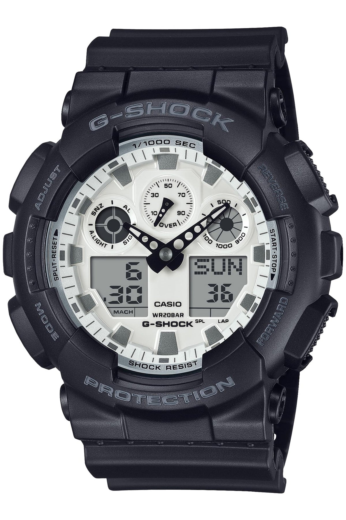 Casio GA-100WD-1AJF Black and Brilliant White Japan Import New