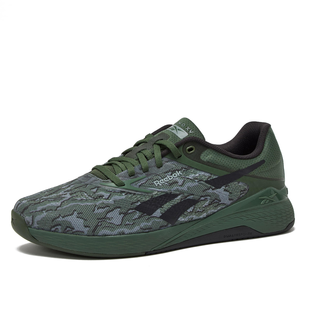 Reebok Nano X5 Mens Shoes, Cross Training Sneakers for Men, Breakaway Green/Washed Black/Grey 3, 10.5