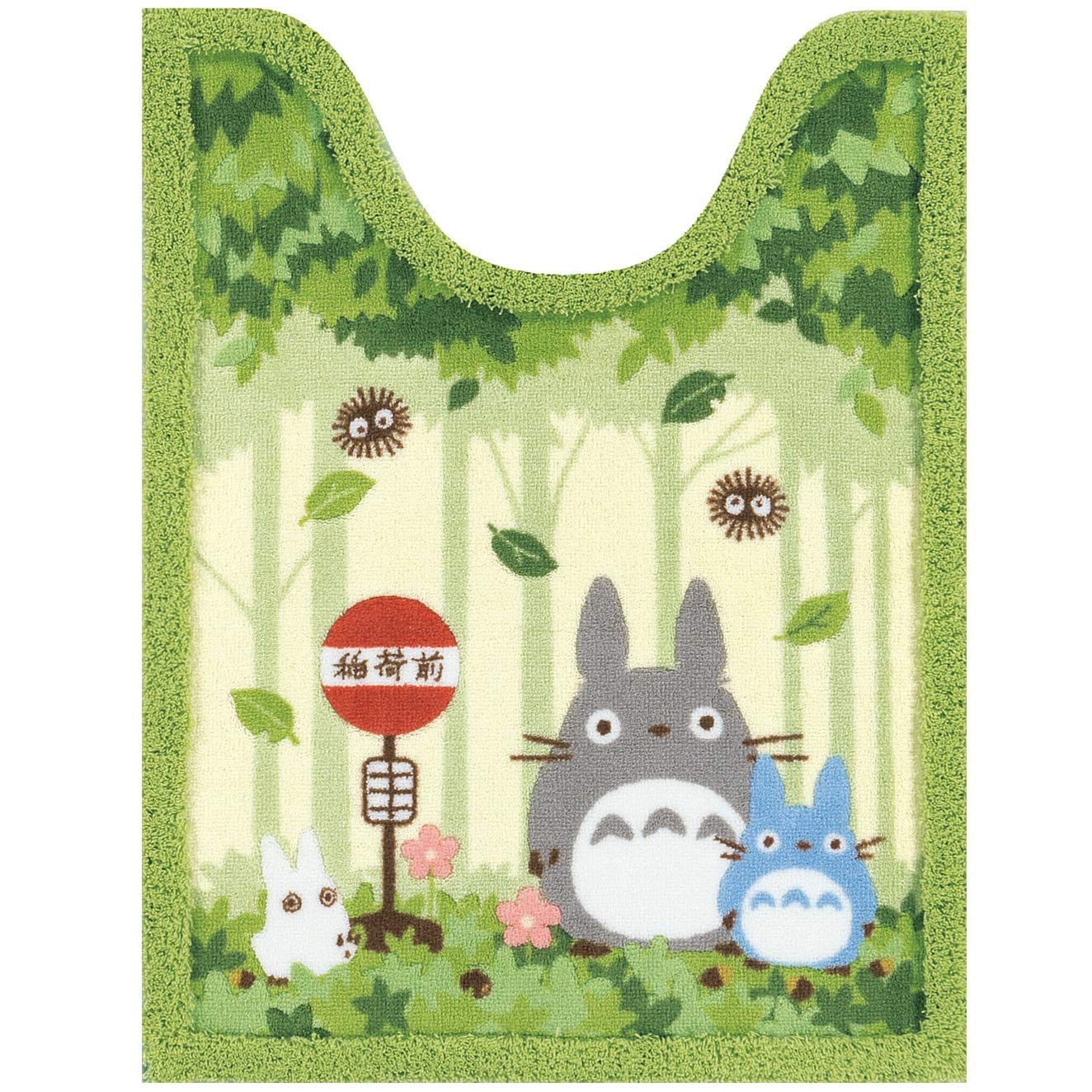 Senko 37147 My Neighbor Totoro Nakama Toilet Mat, Green, Approx. 31.5 x 23.6 inches (80 x 60 cm)