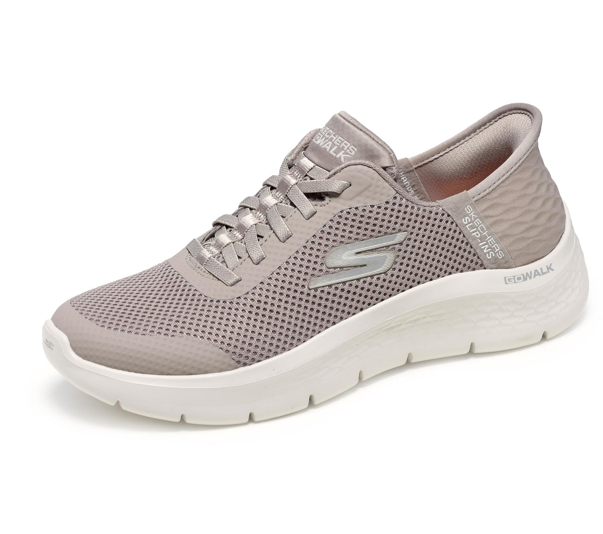 Skechers Women's Go Walk Flex Hands Free Slip-Ins - Grand Entry Sneaker, Taupe, 9 US