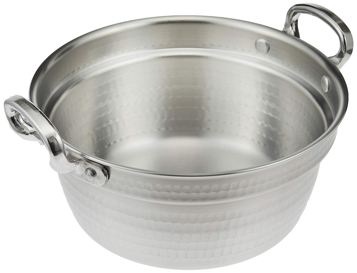 Akao Aluminum DON AEV02024 Pot with Hammered Circle, 9.4 inches (24 cm), Aluminum Alloy, Handle (Die-Cast), Japan