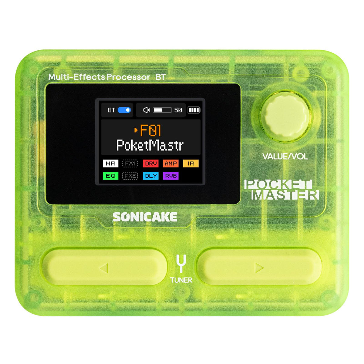 SONICAKE QME-10 Pocket Master - Portable Multi Effects Pedal 100+ Effects